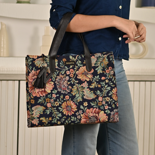 MYSTIC FLORAL - OFFICE TOTE BAG 2.0