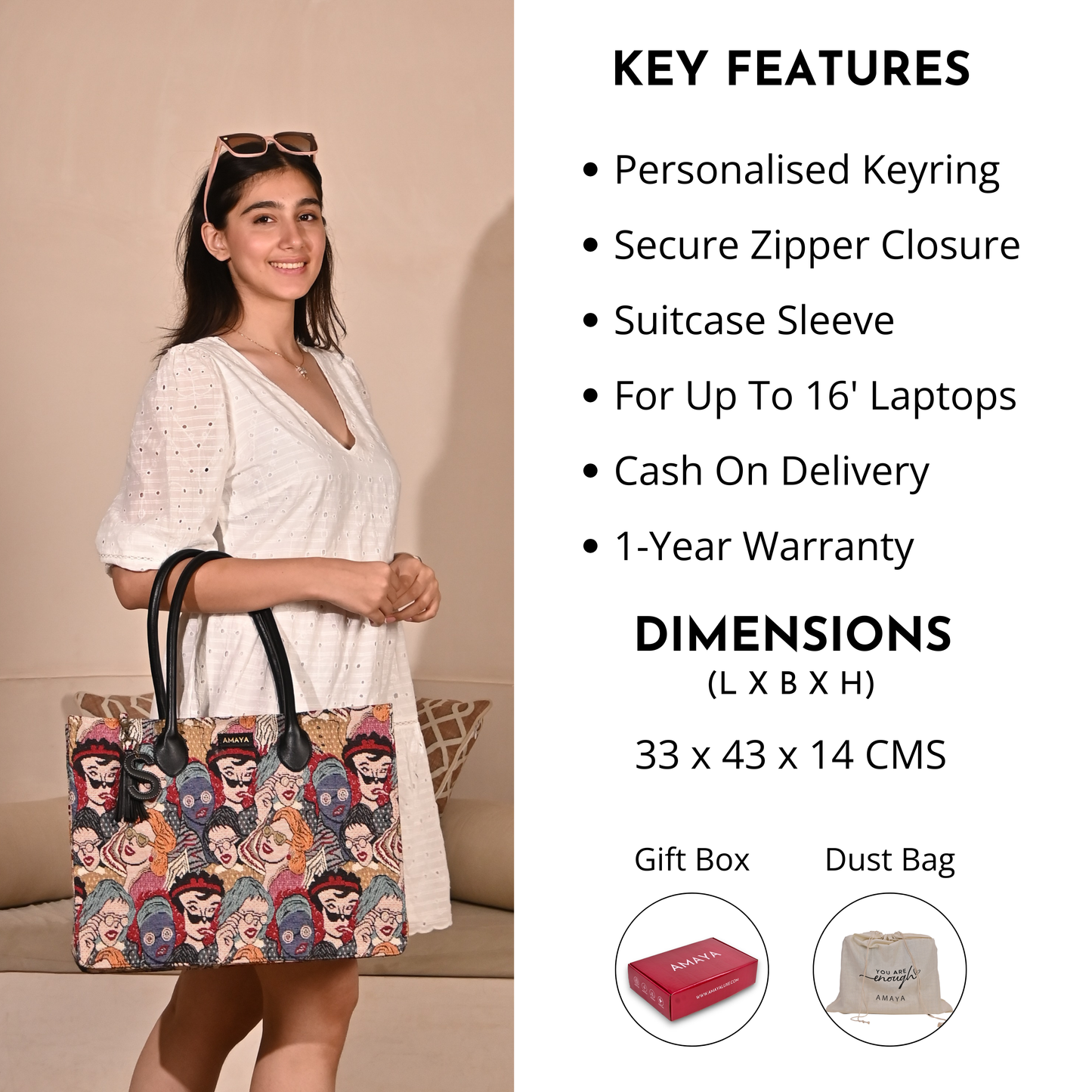 FACEPOP FUSION - WANDER WEEKENDER TOTE BAG