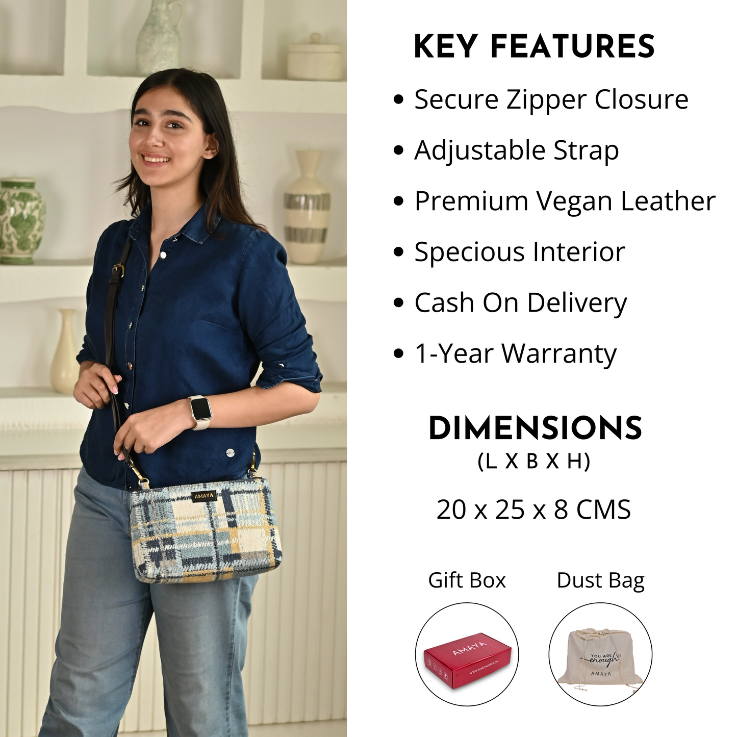 DENIM DELIGHT - GLIDE SLING BAG