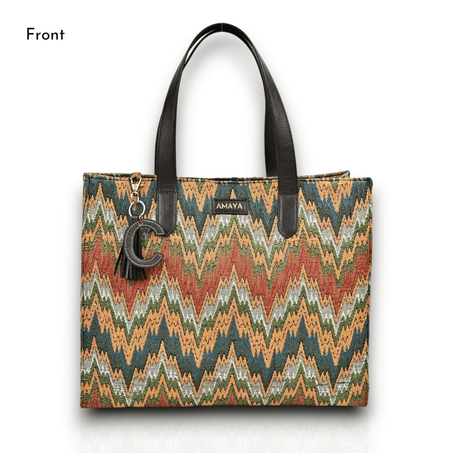 OLIVE CHEVRON - OFFICE TOTE BAG 2.0