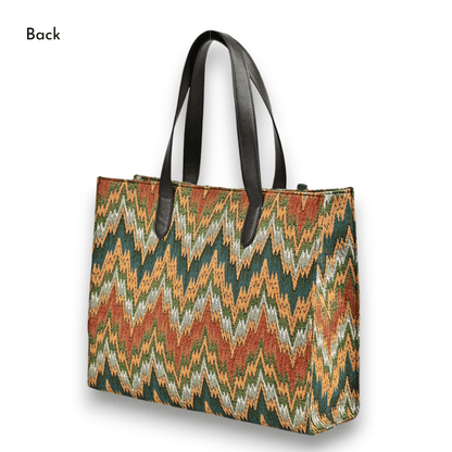 OLIVE CHEVRON - OFFICE TOTE BAG 2.0