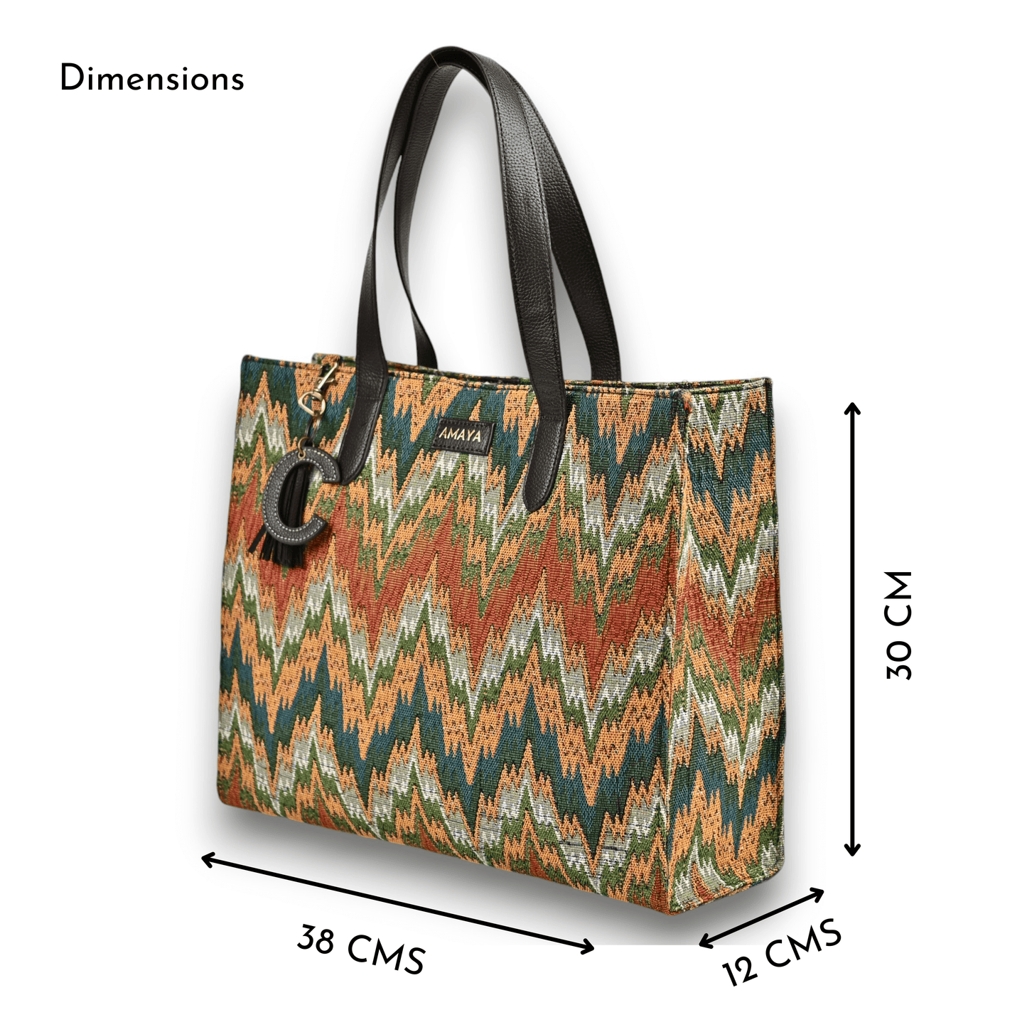 OLIVE CHEVRON - OFFICE TOTE BAG 2.0