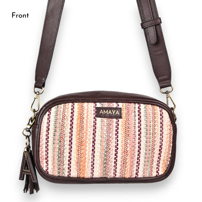 SUNSET CORAL - AURA CROSS-BODY BAG