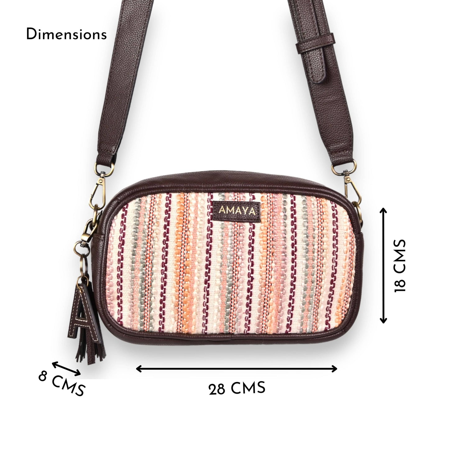 SUNSET CORAL - AURA CROSS-BODY BAG