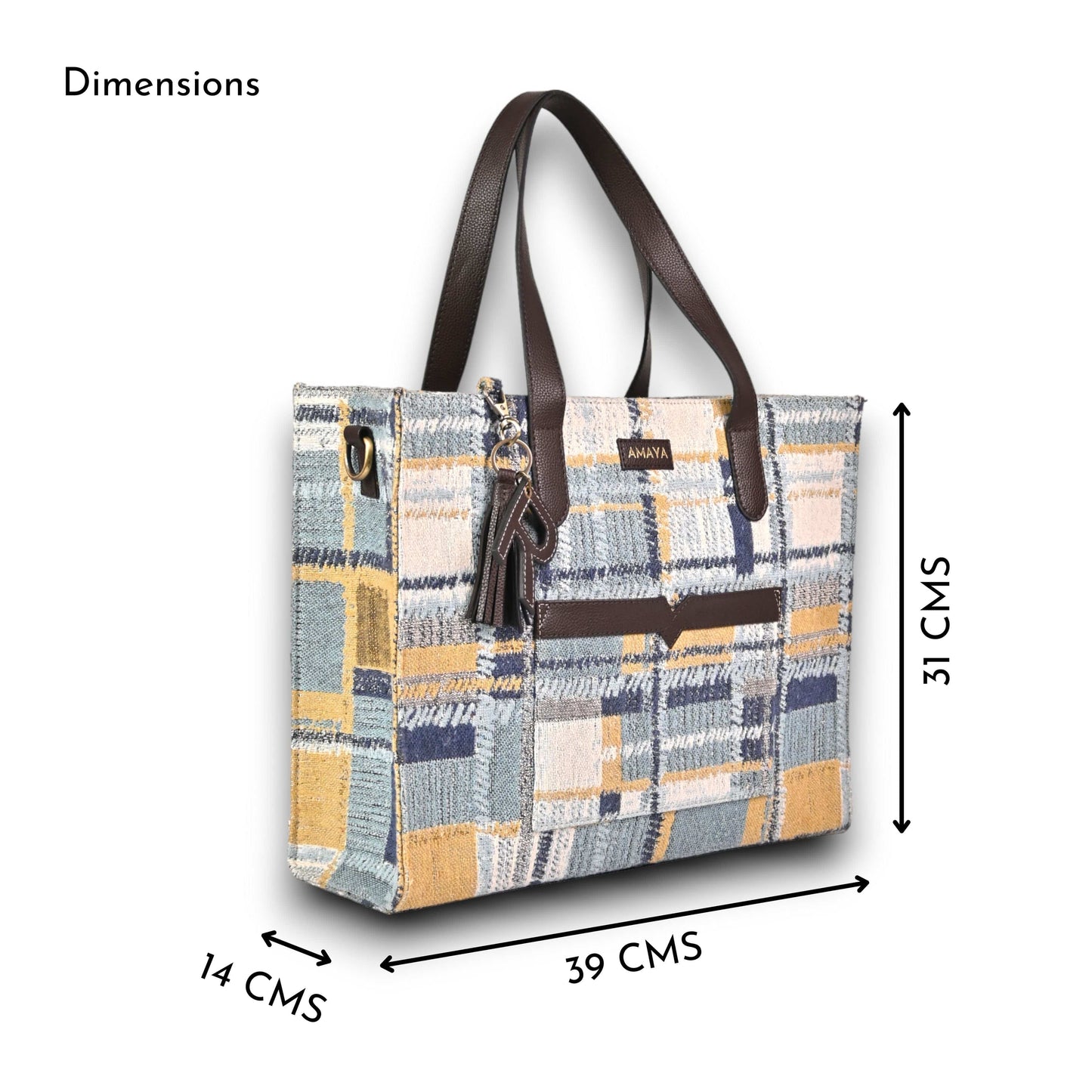 DENIM DELIGHT - OFFICE TOTE BAG (WITH SLING)