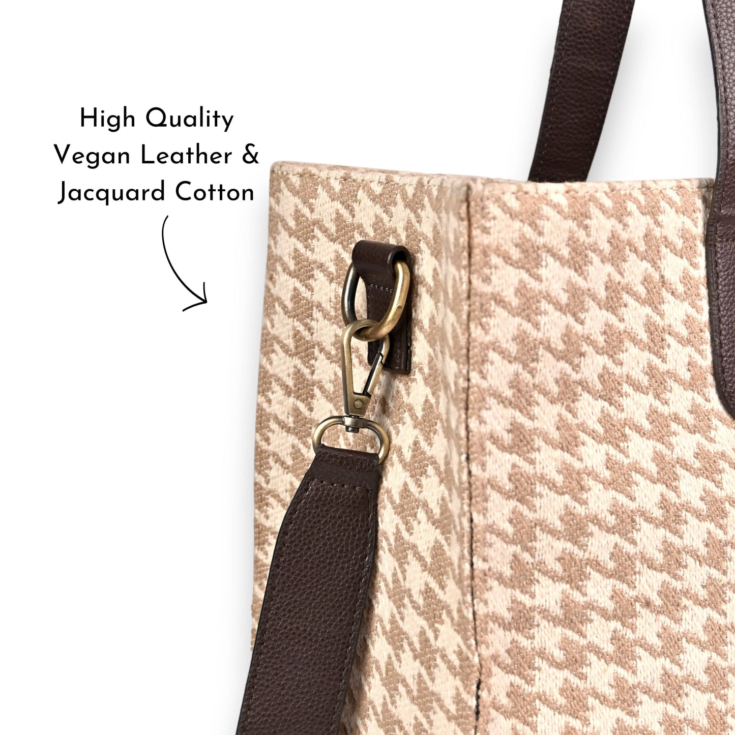 BEIGE BLISS - OFFICE TOTE BAG (WITH SLING)