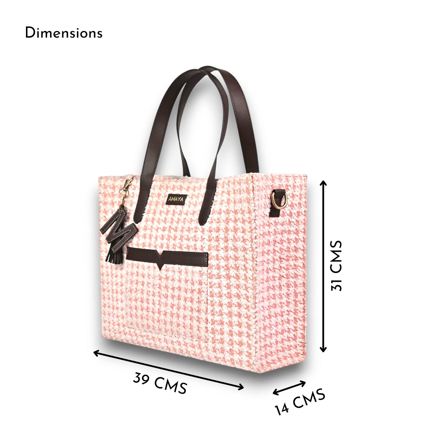 PINK BLISS - OFFICE TOTE BAG (WITH SLING)