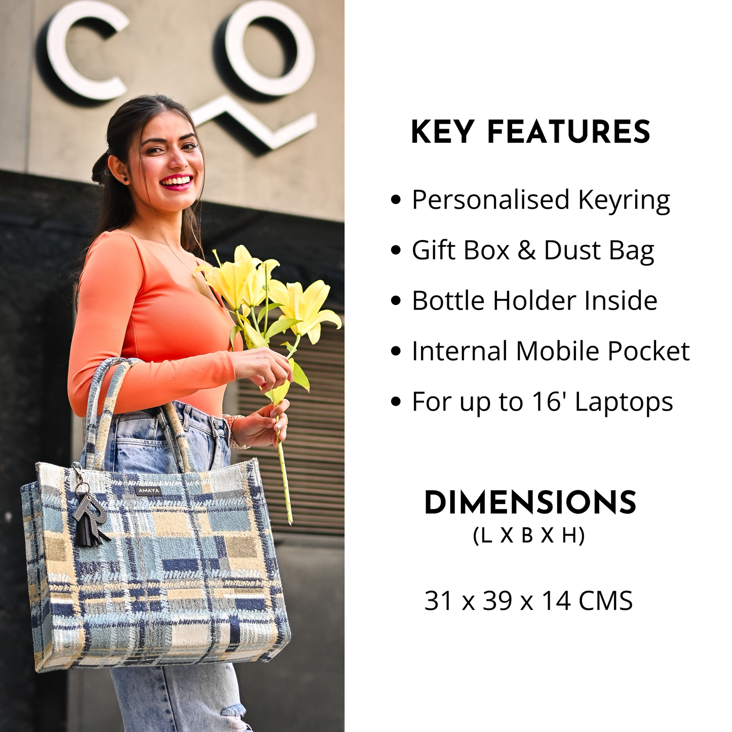 DENIM DELIGHT - EVERYDAY TOTE BAG