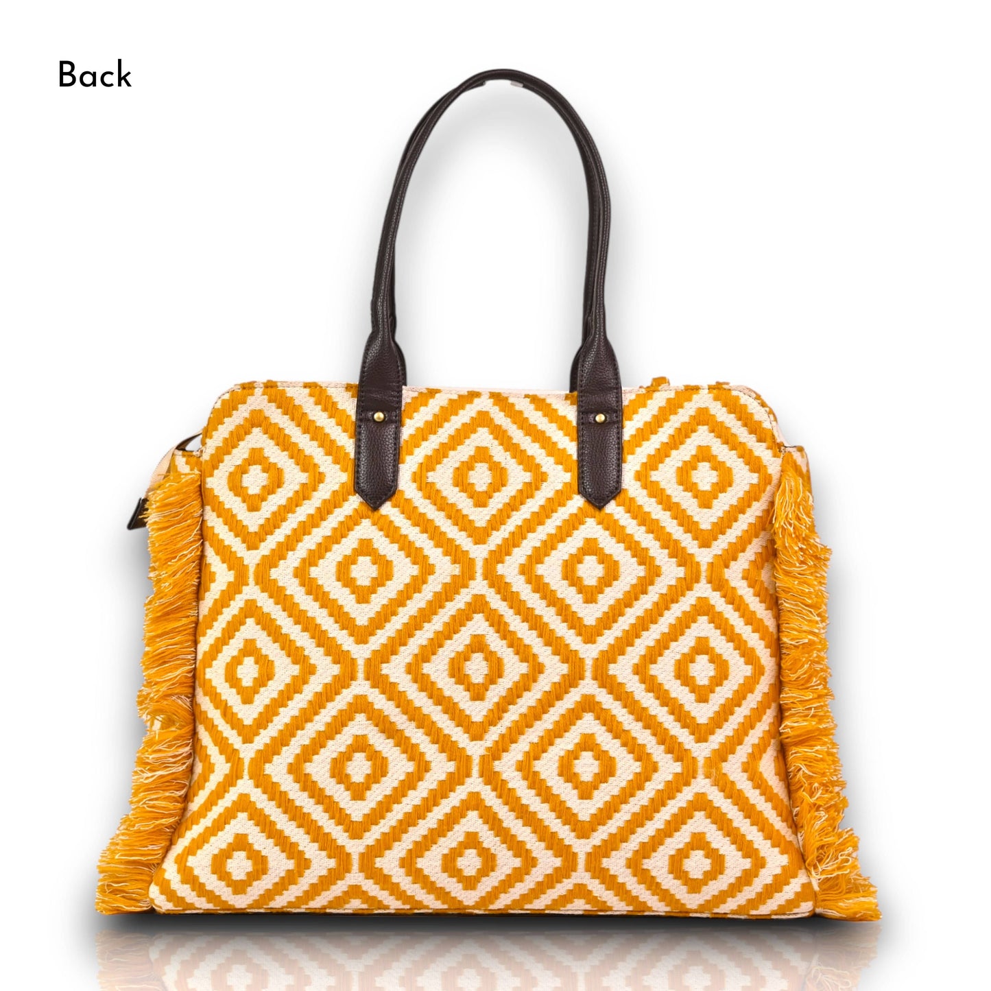 MUSTARD MELODY - RUFFLE TOTE BAG