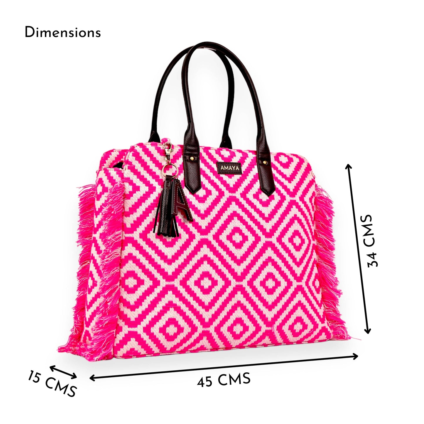 PINK PARADISE - RUFFLE TOTE BAG